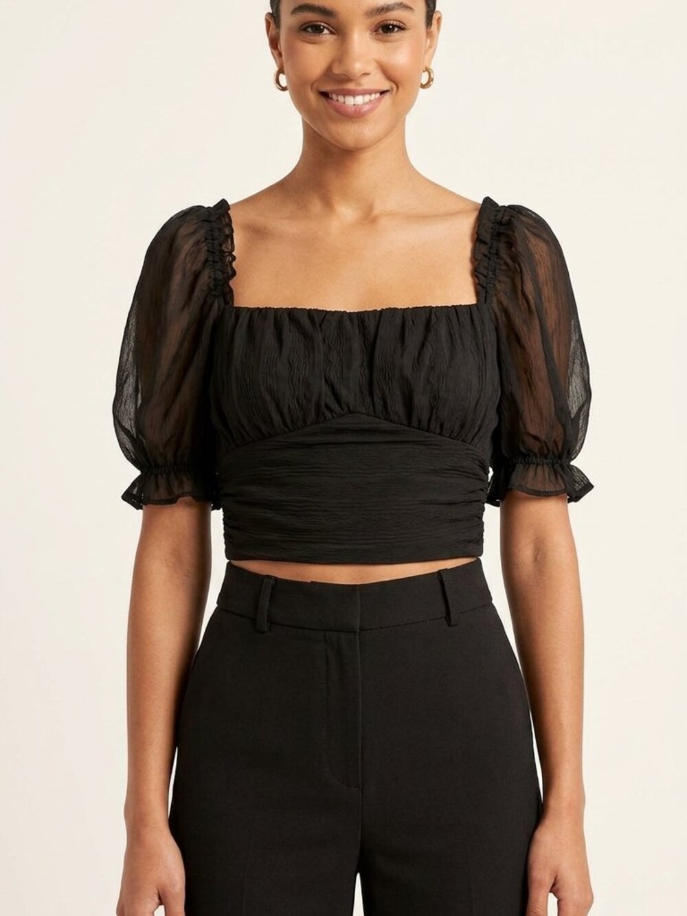 New Black Women Summer Elegant Vintage blouse